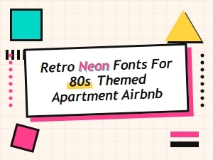 Light Up Your Space with Retro Neon Typography