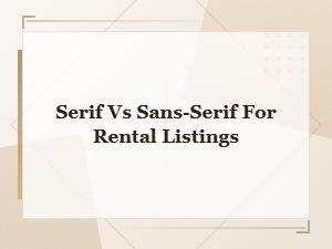 Choosing Fonts for Rental Amenities